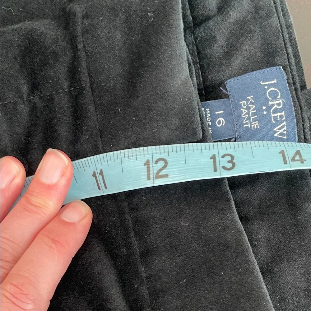 J. Crew Black Velvet Kallie Pants - Picture 6 of 12